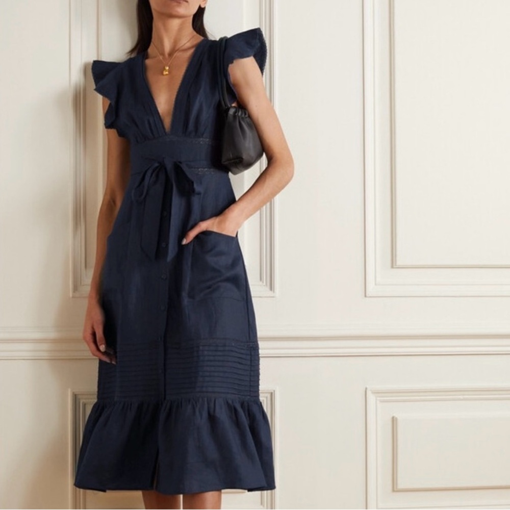 NWOT Reformation Lili midi dress (linen)